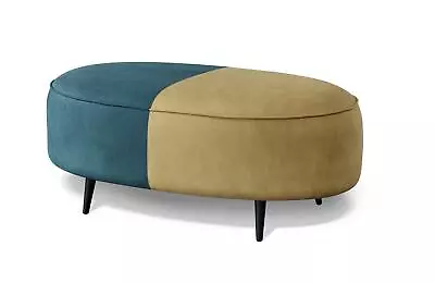 Design Furniture Oval Chesterfield Pouf Footstool Furniture Upholstered Stool • £1360.34