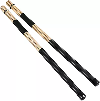 Jazz Drum Sticks Drumsticks Bamboo Punk Drum Sticks For Jazz Folk Music (Black) • $14.99
