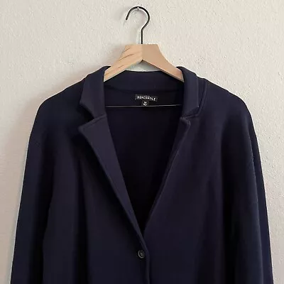 J Crew Jacket Womens 2X Blue Sweater Blazer 100% Cotton Button Academia • $49.97