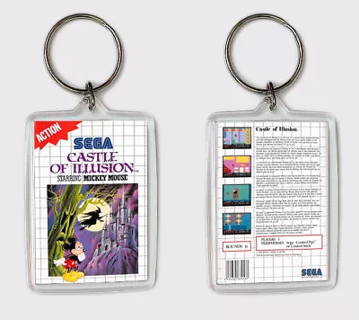 Castle Of Illusion Starring Mickey Mouse Sega Master System Keyring • $4.66