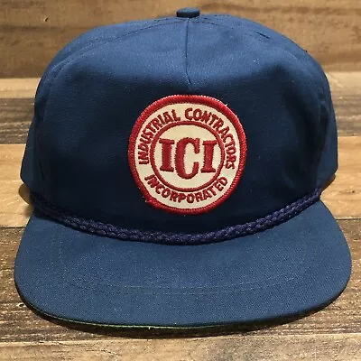 Vintage ICI Hat Strapback Trucker Cap Industrial Contractors Incorporated READ • $24.88