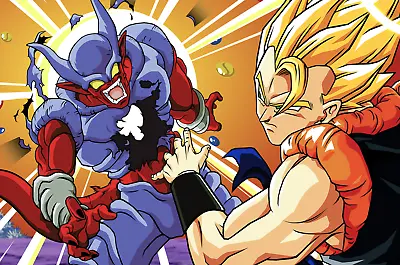 Dragon Ball Poster Goku Vegeta Gogeta Vs Janemba 18in X 12 In Free Shipping • $9.95