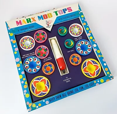 Vintage Marx Mod Tops (electro Tops) Spinning Top -boxed - 60's Pop Art Toy • $56.83