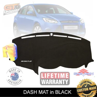 DASH MAT FORD Focus LW Hatch & Sedan Trend Sport Titanium 6/2011-19 DM1234 BLACK • $89.95