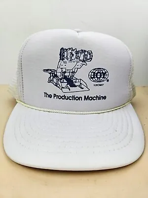 Vintage Joy Mining Production Machine Trucker Hat Snapback Cap • $22