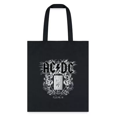 AC/DC Logo With Socket Plug Me In Videoalbum Tote Bag • $35.89