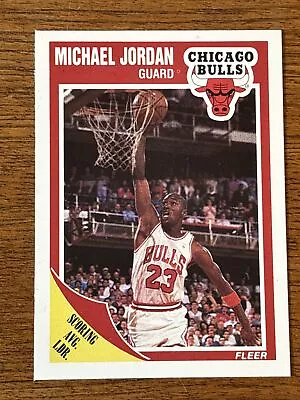 Michael Jordan 1989 Fleer #21-Chicago Bulls-NBA BASKETBALL NMT MNT • $13.95