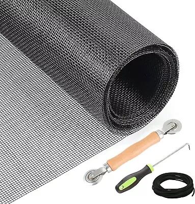 Windows Screen And Screen Door Repair Kit 59'' X 106'' Fiberglass Screen Mesh W • $16.69