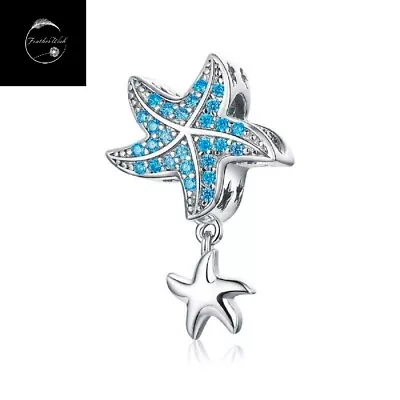 Starfish Sea Fish Travel Holiday Charm Genuine Sterling Silver 925 For Bracelets • £17.99