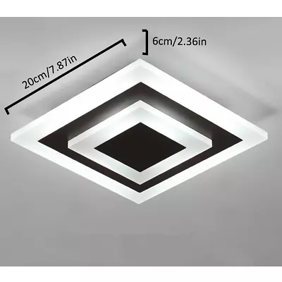 Modern Acrylic LED Ceiling Light Square Lamp Fixture For Corridor Playroom Porch • $16.92