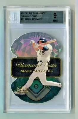 1997 Flair Showcase - MARK McGWIRE - Diamond Cuts #11 - A's. BGS 9 W/ 2 10s • $14.99