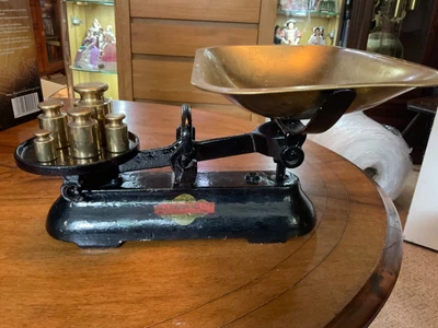 £19.99 • Buy Vintage J&J Siddons Ltd. Kitchen Scales With Metric Brass Weights