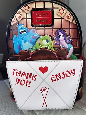 Loungefly Disney Pixar Monsters Inc Takeout Box Mini Backpack • $34