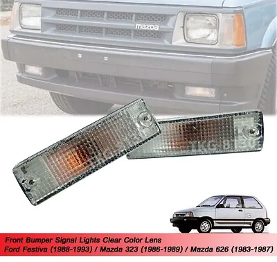 Clear Lens Front Bumper Light Lamp Fit Ford Festiva 88-93 Mazda 323 626 • $29.50