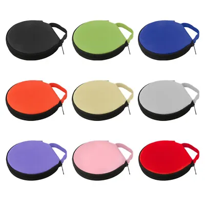 Round CD Discs Holder Case 20 DVD Storage Car Home Travel Disc Bag Pouch Wallet • £8.26