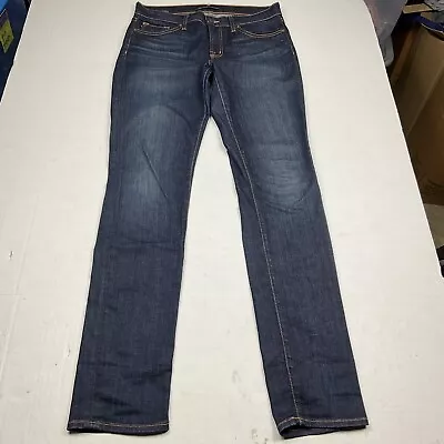 J Brand Womens Skinny Jeans Dark Blue Wash Slim Fit Mid Rise Stretch Size 29 • $19.99