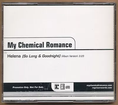 My Chemical Romance - Helena (So Long & Goodnight) RARE Promo Only CD Single • $22