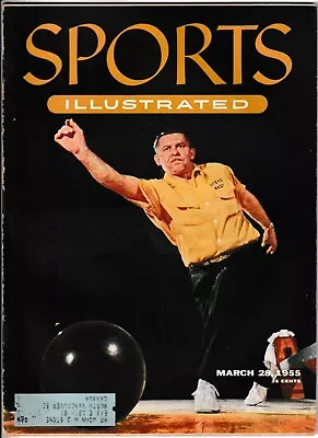 Sports Illustrated Magazine 1955 March.28 Bowling Cover Vintage VTG Rare Book • $3.57