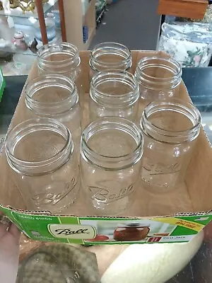 Lot Of 8 Ball 16 Oz Mason Jars • $10