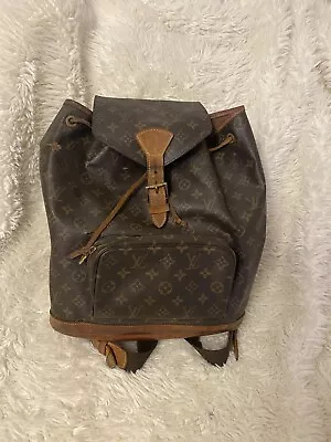 Louis Vuitton Backpack Brown Canvas Vintage 100% Authentic • $450