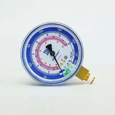 Yellow Jacket 49036 Manifold 2-1/2  Blue Compound Manifold Gauge For R-410A • $27.50