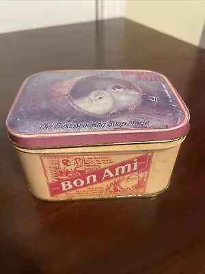 Vintage Retro 1983 Bon Ami Cleaner Soap Can Metal Advertising Tin Box Co. Chicks • $9.99