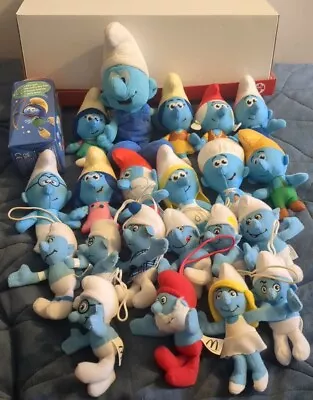 McDonalds Happy Meal Toys The Smurfs 2011 Full Set Of 10 + 2022 Set • £18