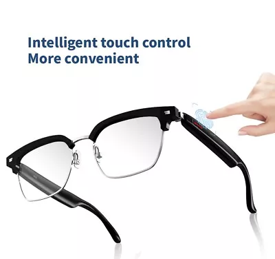 Smart Glasses Bluetooth-Audio Glasses Blue Light Filter Music Stereo Headset • $35.99