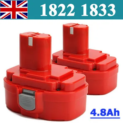 2X 4800mAh Battery For Makita PA18 1822 1823 1834 1835 8391D 18V Cordless 4.8Ah • £39.89