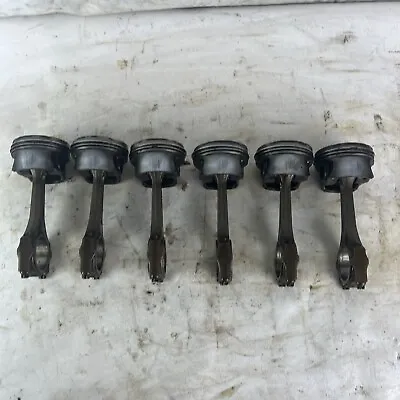 BMW E36 M52B28 Set Of 6 Engine Pistons & Connecting Rods 2.8L #063 • $199.99