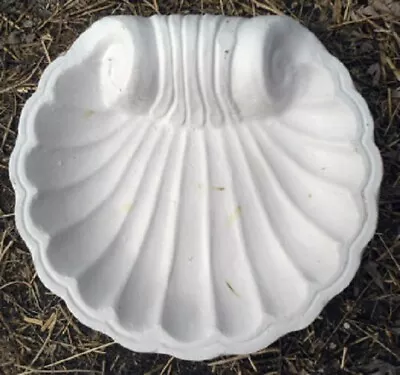 Plastic Shell Birdbath Mold Plaster Concrete Bird Feeder Mould 13  X 12  X 3.5  • $79.95