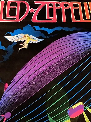 Led Zeppelin Black Light Poster 943 Original 1981 Funky Enterprise W0021 • $341.83