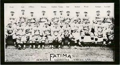 1913 Fatima Teams T200 '88 Reprints #1 Boston Americans - NM-MT • $2
