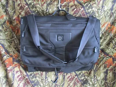 Tumi T Tech EUC Black Ballistic Nylon Modern Luggage Folding Garment Bag 22 In • $99.99