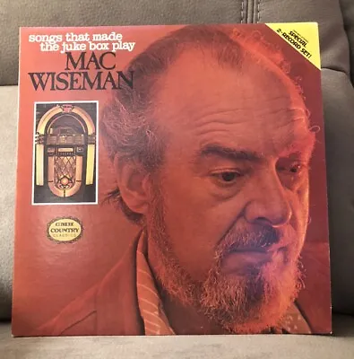 Mac Wiseman 2 LP Set Songs That Made The Juke Box Play Tested Record • $14