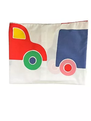 Vintage Marimekko By Dan River Kids Standard Pillowcase Sham Cars Bus • $24.95