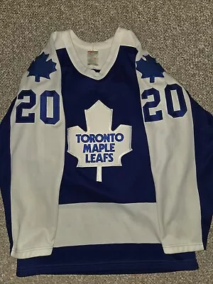 Vintage CCM By MASKA Toronto Maple Leafs Sweater/Jersey Mens S #20 • $47.50