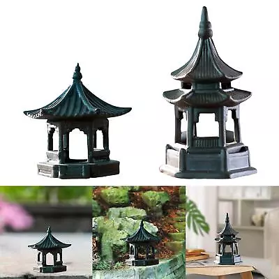 Miniature Japanese Pagoda Lantern Mini Statue Garden Meditation Ornaments For • $25.52