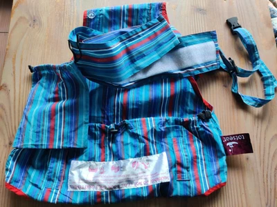 £10 • Buy Totseat  Travel Portable Washable Highchair Wrap Baby 8-30mth Blue Stripes