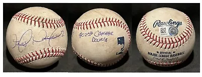 Victor Martinez Signed Game Used Hit 402nd Career Double/RBI Baseball MLB Holo • $799.99