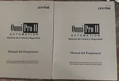 Leviton-Hai Omni II Owner's Manual Spanish Edition • $18