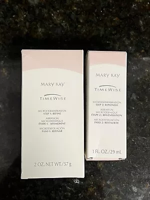 Mary Kay Timewise Microdermabrasion Set Refine 2oz Replenish 1oz New Old Stock • $24.95