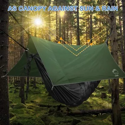Camping Tarp Lightweight Waterproof TentTarp Hiking Ultralight Hammock Rain Tarp • $28.99