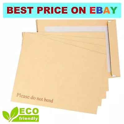 Hard Card Board Back Backed C6 A5 C5 A4 C4 A3 Please Do Not Bend Envelopes Brown • £282.99