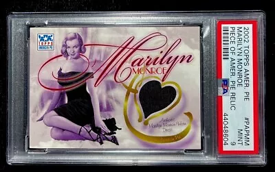 Marilyn Monroe Psa 9 Mint 2002 Topps American Pie Worn Dress Swatch Card • $479.99