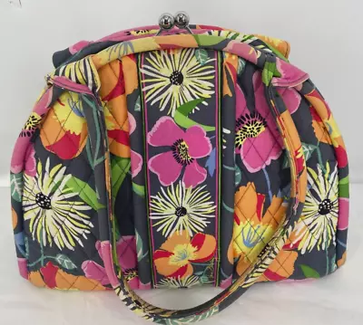 VTG Vera Bradley Eloise Va Va Bloom Kisslock Floral Tote Bag Handbag Purse • $65