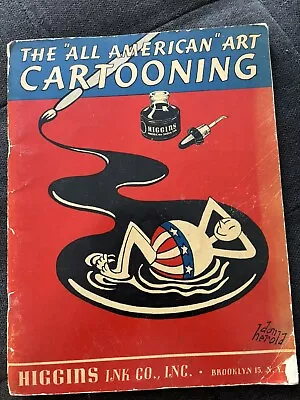 All American Art Cartooning Instruction Book Vintage Comic Books • $9.99