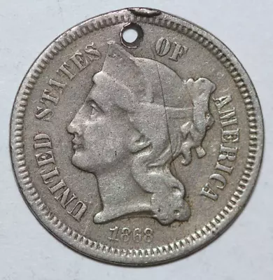 $3.99 • Buy 1868 3 Cent Nickel Love Token