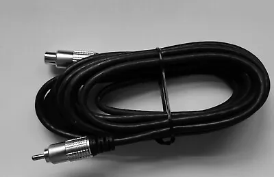 RCA / Phono Male To Female Extension Cable  3M Digital Coax/Subwoofer  Cable • £2.95