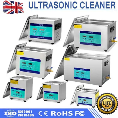 0.8L-30L Digital Ultrasonic Cleaner Ultra Sonic Bath Cleaning Tank Timer Heater • £72.14